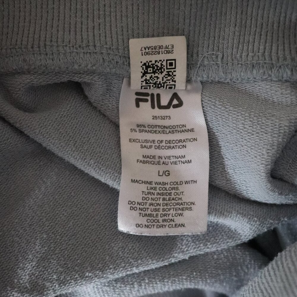 Fila Men's Blue Sz L Athletic Fleece Pull On Casual Stretch Sweatpant Joggers - Picture 10 of 11
